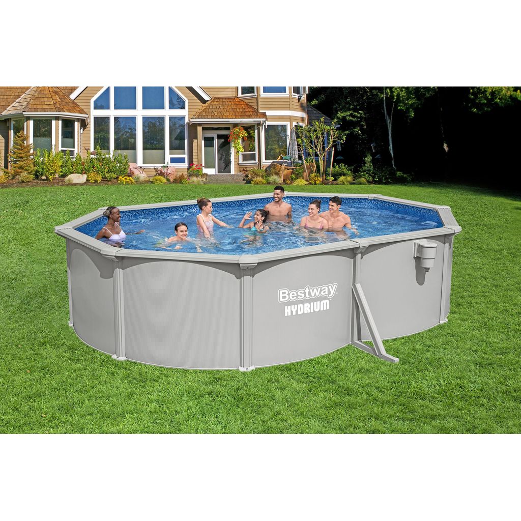 BESTWAY HYDRIUM OVAL POOL SET 5.00M X 3.66M X 1.22M