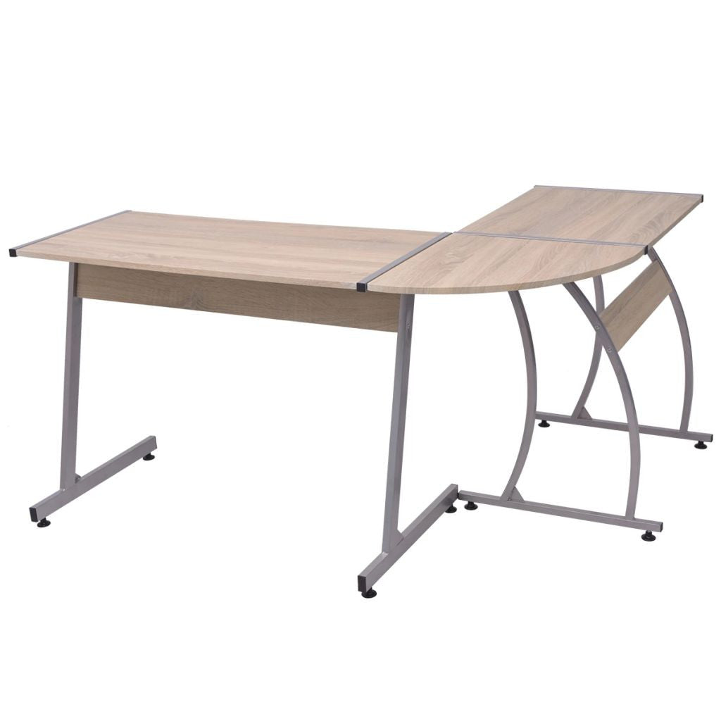 Hörnbord L-form Eik