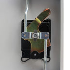 Kontorsskåp med 2 dörrar Stål 90x40x180 cm Grå