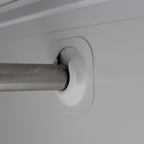 Låsbart skåp med 2 dörrar, stål, 90x40x180 cm, grått