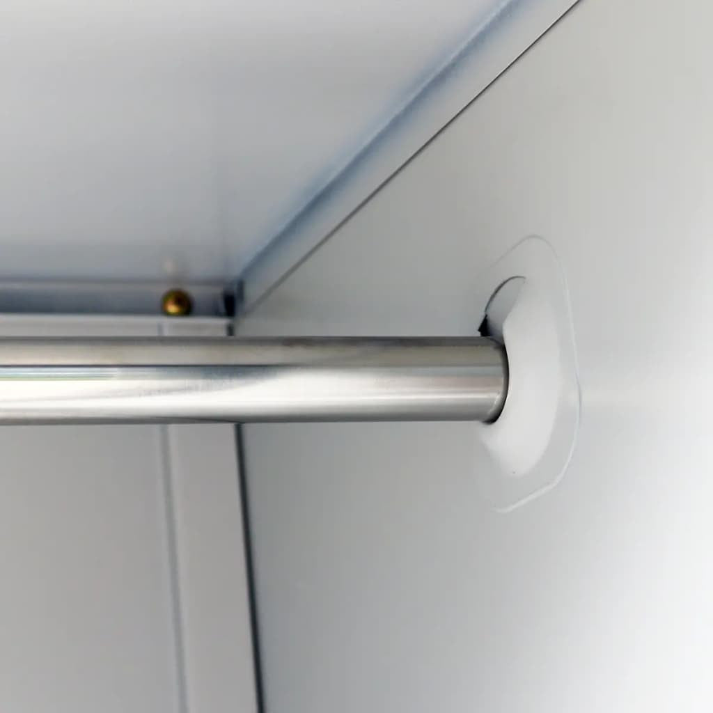 Lukkokaappi 3 lokerolla teräs 90x45x180 cm Harmaa