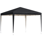 Pop-up-katos 2,95 x 2,95 m kantolaukulla, UV-suoja, musta