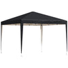 Pop-up-katos 2,95 x 2,95 m kantolaukulla, UV-suoja, musta