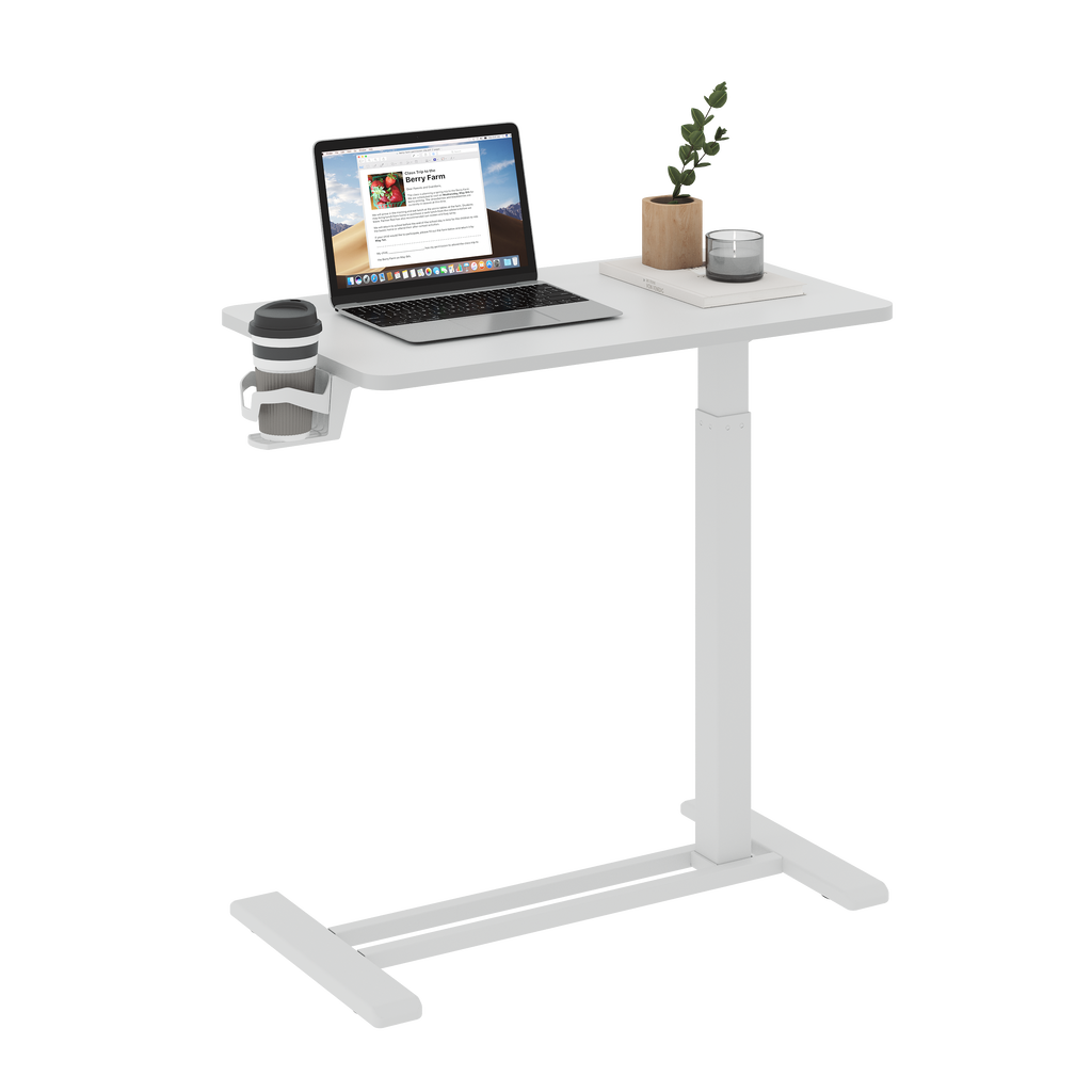 Flexispot Säädettävä Sivupöytä 70 x 40cm, Valkoinen