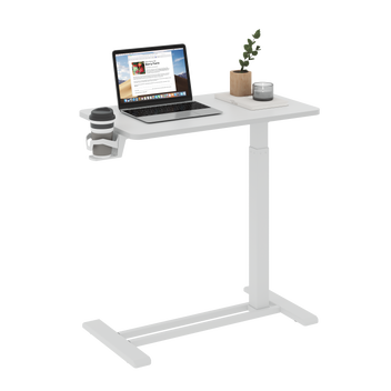 Flexispot justerbart sidobord 70 x 40 cm, vitt