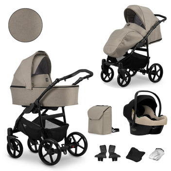 Kunert Mata 3-in-1 yhdistelmävaunut Cosmo-turvakaukalolla, useita värejä