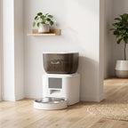 Ruokinta-automaatti WLAN 4 l, sovellusohjaus, 1–10 ateriaa, äänikutsu, valkoinen