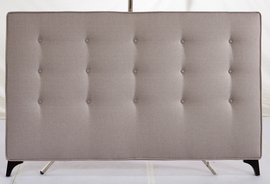 Sängynpääty 170x111cm, kangasverhoilu, beige