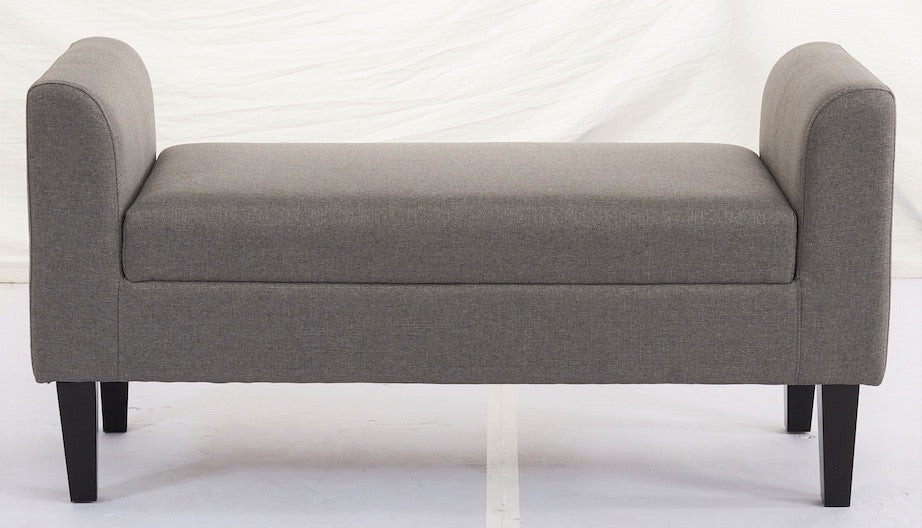 Penkki 115x44x58cm, kangasverhoilu, vaaleanharmaa