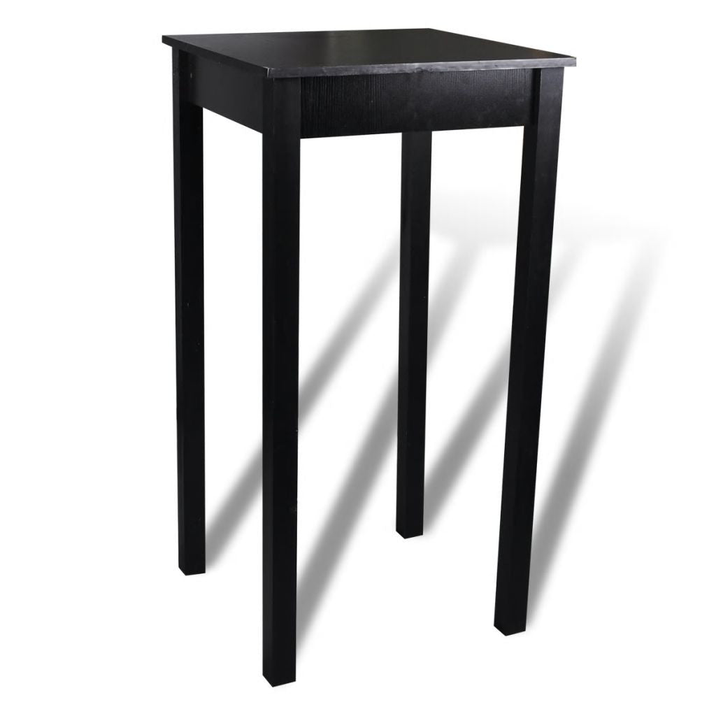 Barbord MDF Svart 55x55x107 cm