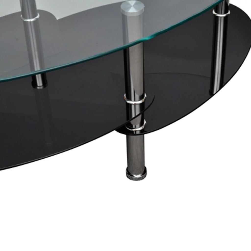 Soffbord, individuell 3-nivådesign, svart