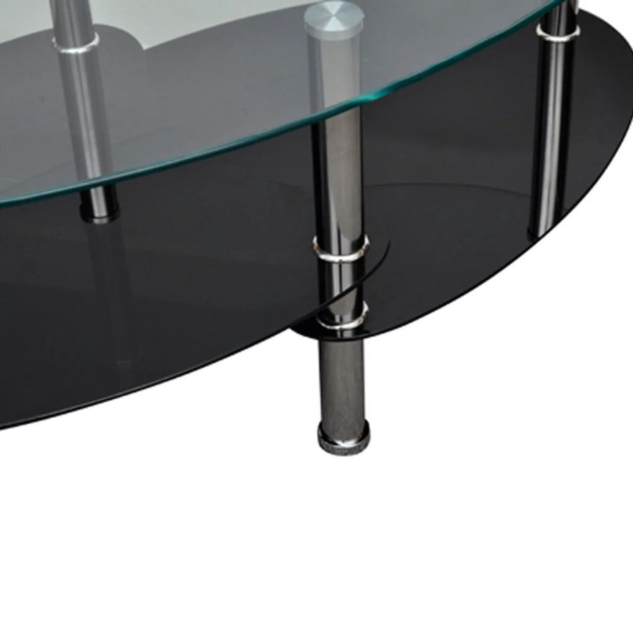 Soffbord, individuell 3-nivådesign, svart