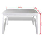 5-osainen ruokailuryhmä valkoinen