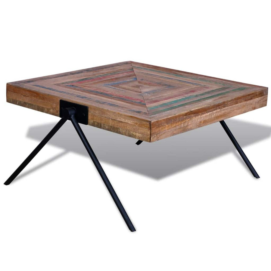 Soffbord med V-formade ben Återvunnen teak