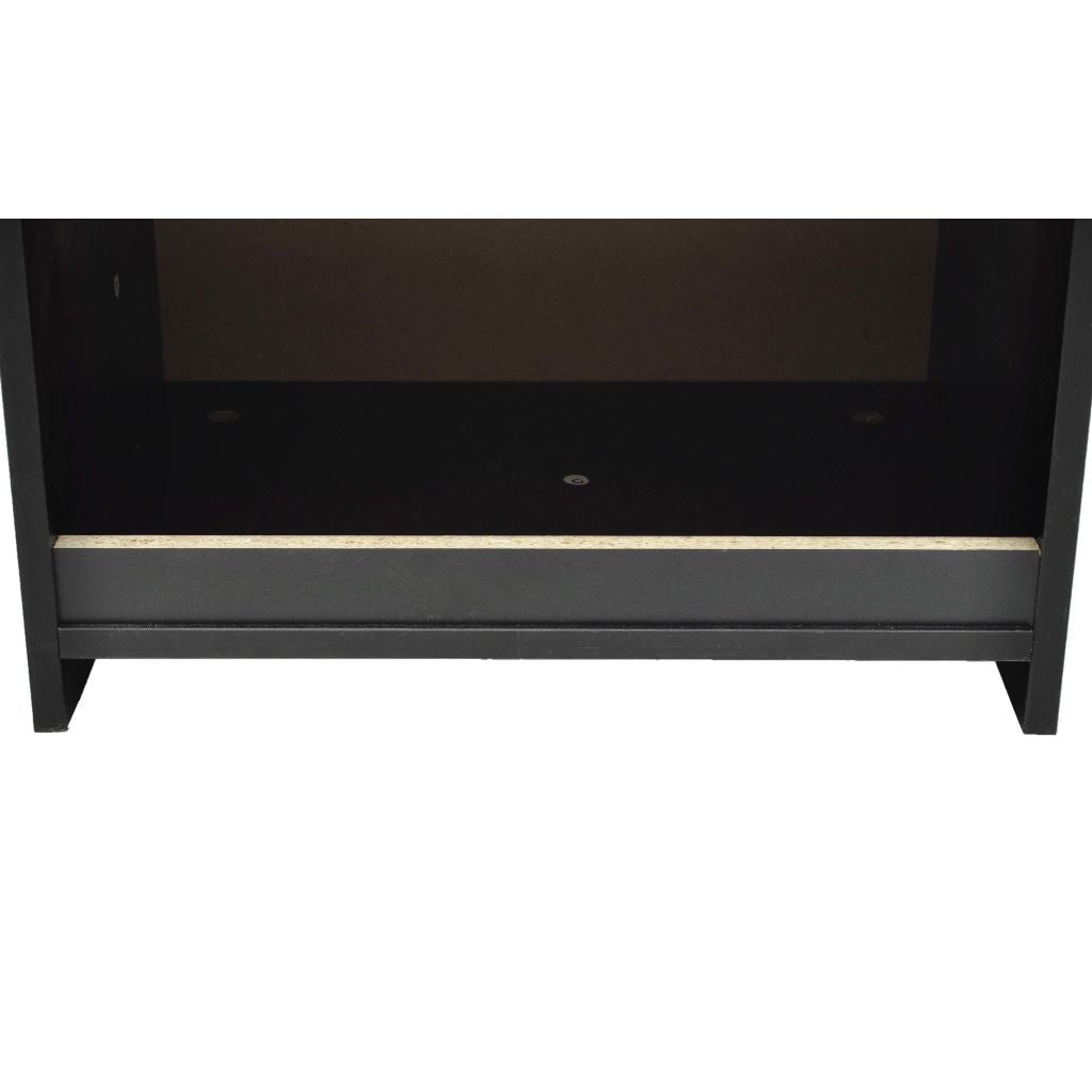 Sängbord med 1 låda, 2 st Svart