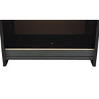 Sängbord med 1 låda, 2 st Svart