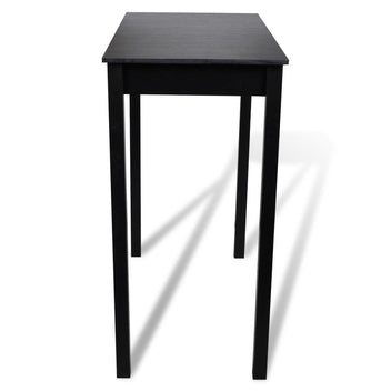 Barbord MDF 115x55x107 cm svart