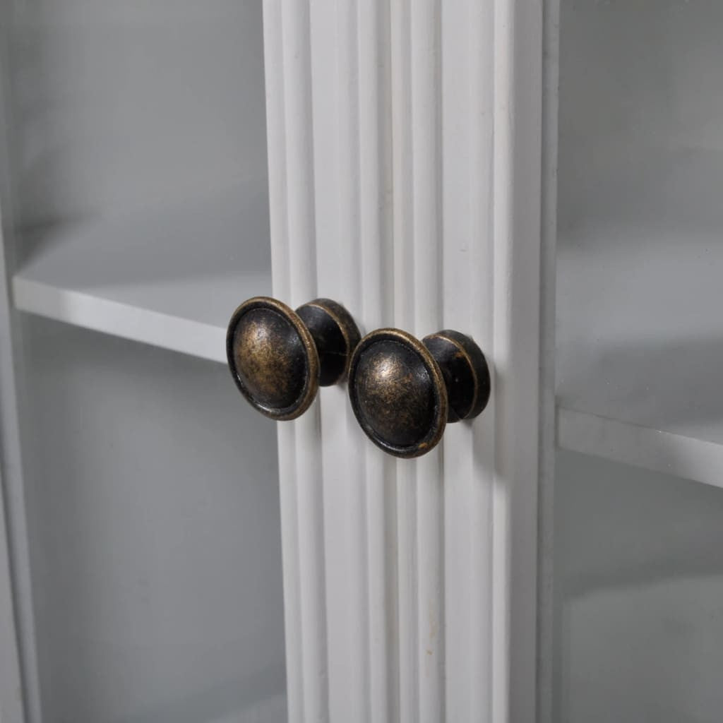 Kaappi 2 ovea 1 vetolaatikko Puinen valkoinen