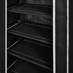 Kankainen Kenkäkaappi 58 x 28 x 106 cm Musta