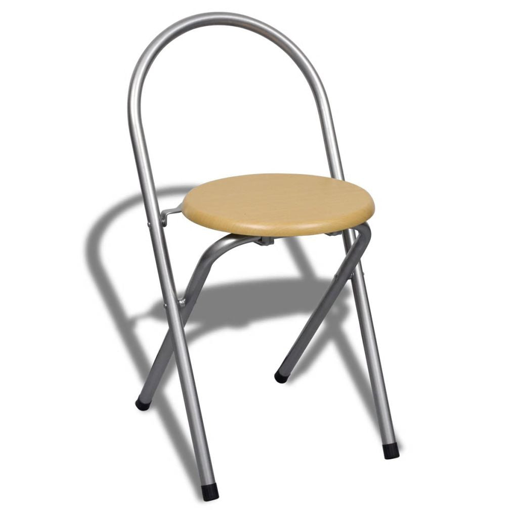 Kokoontaitettava aamiaiskalusteryhmä 2 tuolilla