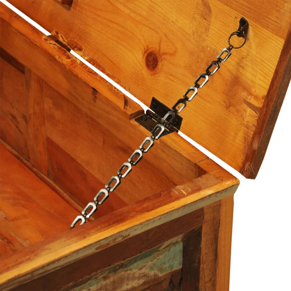 Sohvapöytä säilytysosastolla vintagetyyli Kierrätetty puu