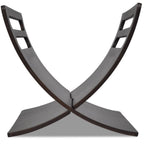 Puinen lehtiteline Ruskea