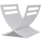 Puinen lehtiteline valkoinen