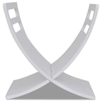 Puinen lehtiteline valkoinen