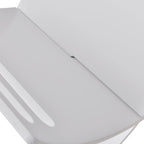 Puinen lehtiteline valkoinen