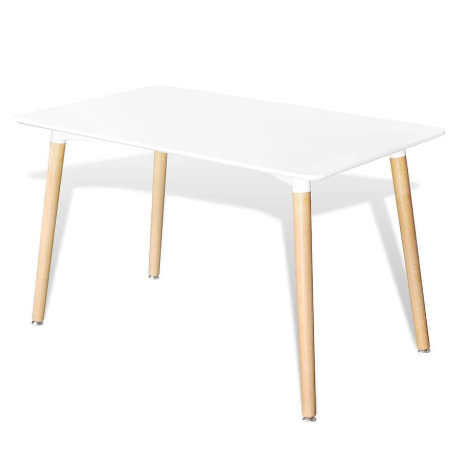 Matbord, rektangulärt, MDF, vitt