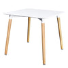 Matbord fyrkantigt MDF Vitt