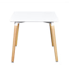 Ruokapöytä neliö MDF Valkoinen