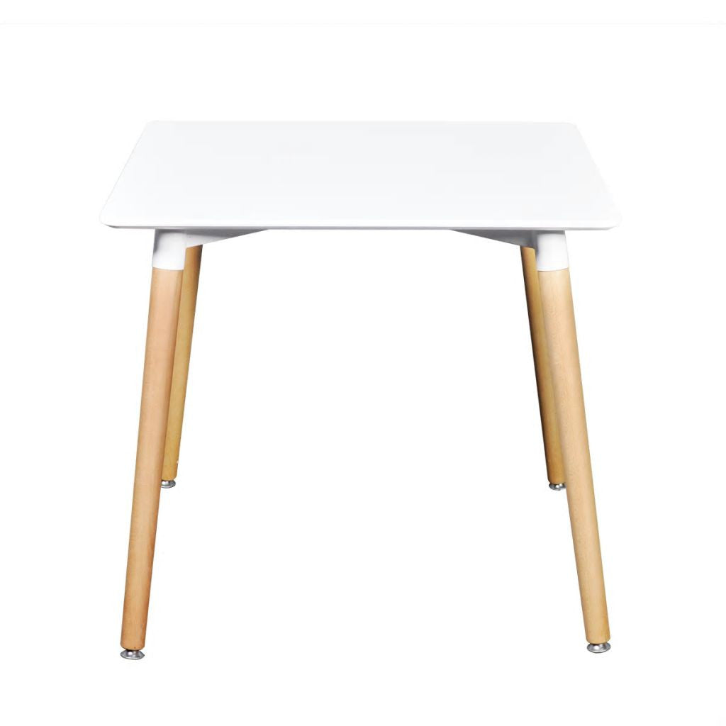 Ruokapöytä neliö MDF Valkoinen