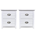 Yöpöytä laatikolla, 2kpl valkoinen