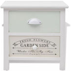 Ranskalaistyyliset yöpöydät 2 kpl puu