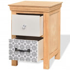 Yöpöydät 2 kpl 34x34x46 cm Täysi Puu