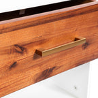 Yöpöytä 2 kpl akaasiapuu 40x30x45 cm