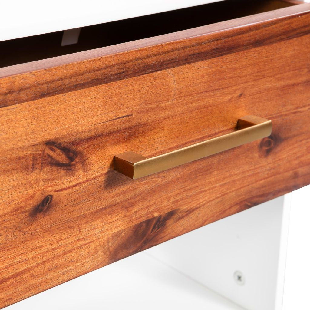 Yöpöytä 2 kpl akaasiapuu 40x30x45 cm