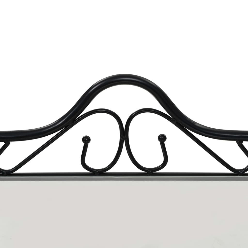 Yöpöydät 2 kpl teräs ja karkaistu lasi 45x30,5x60 cm musta