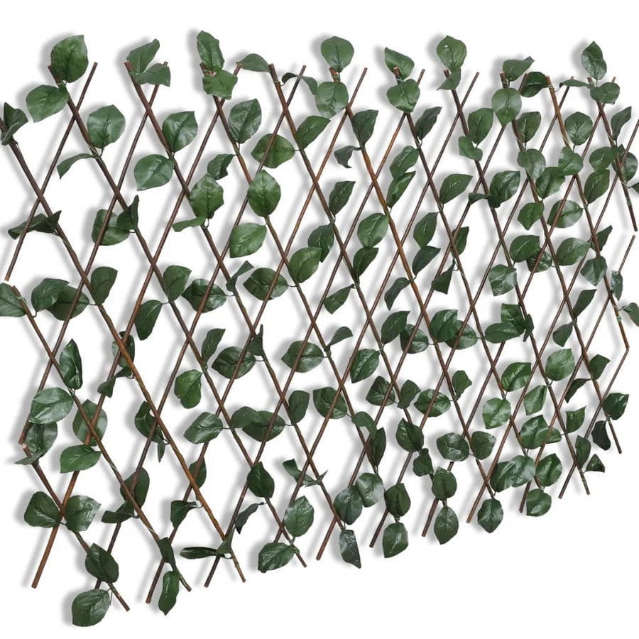 5 st korgstaket med konstgjorda blad 180x90 cm