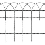 Puutarhan raja-aita jauhemaalattu rauta 10x0,4 m