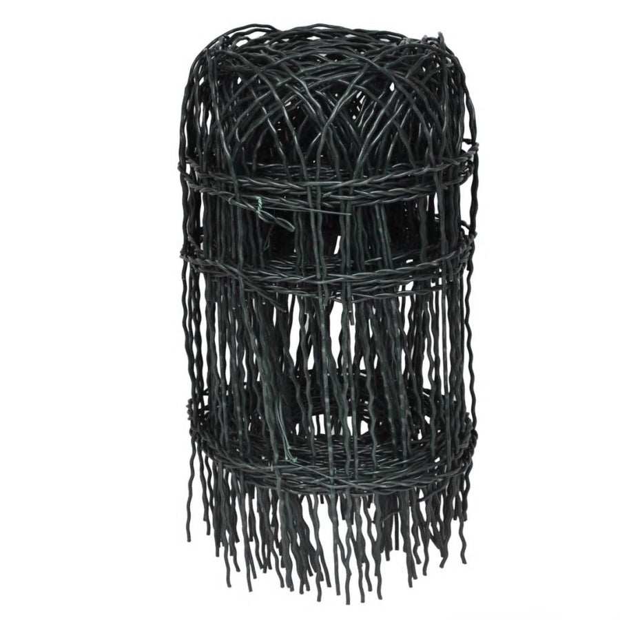 Trädgårdsstaket, pulverlackerat järn, 25x0,4 m