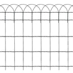 Puutarhan raja-aita jauhemaalattu rauta 25x0,65 m