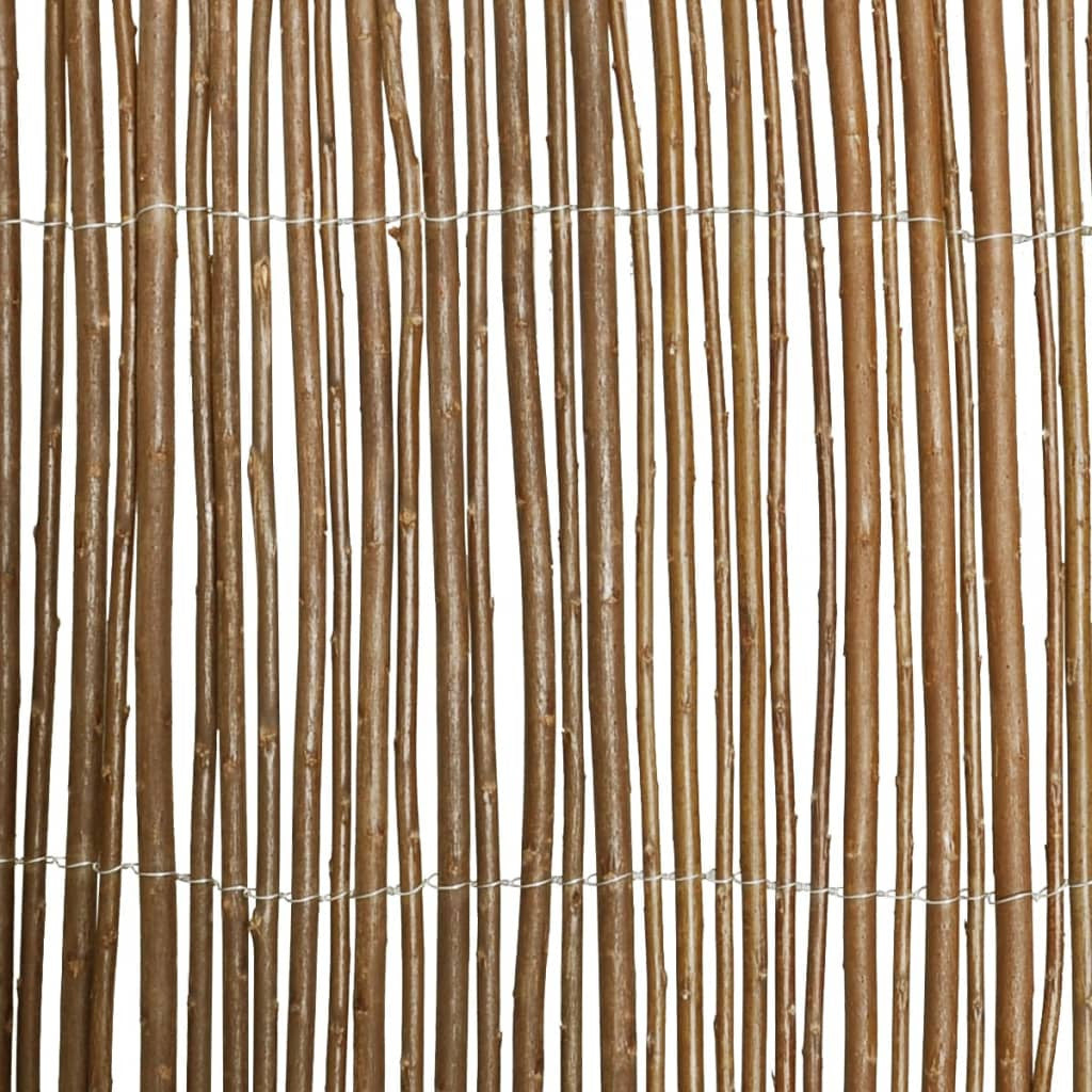 Pajuaita 300x100 cm – Ruskea pajuaita puutarhaan ja näkösuojaksi