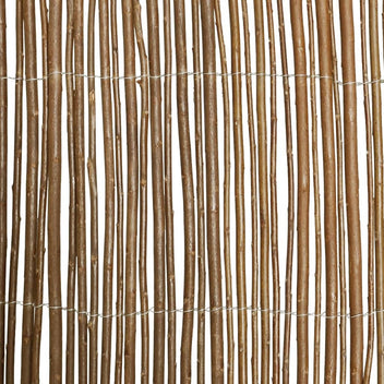 Pajuaita 300x100 cm – Ruskea pajuaita puutarhaan ja näkösuojaksi