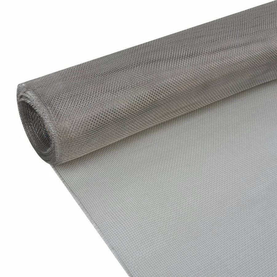 Nätöverdrag rostfritt stål 100x500 cm silver