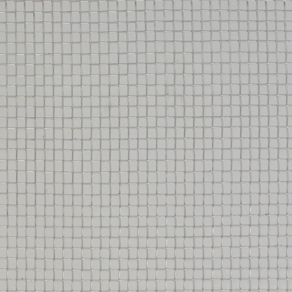 Verkkosuoja ruostumaton teräs 100x500 cm hopea