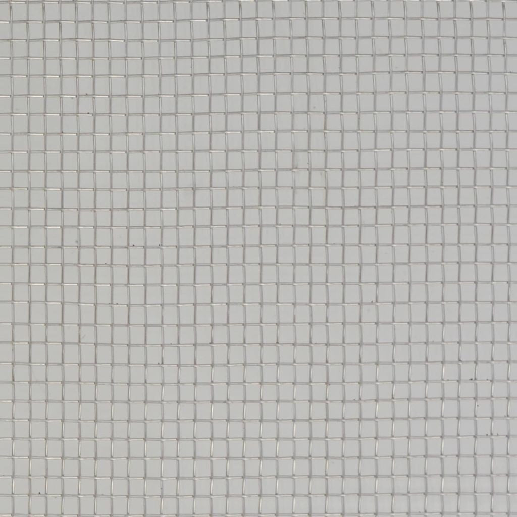 Verkkosuoja ruostumaton teräs 100x1000 cm hopea