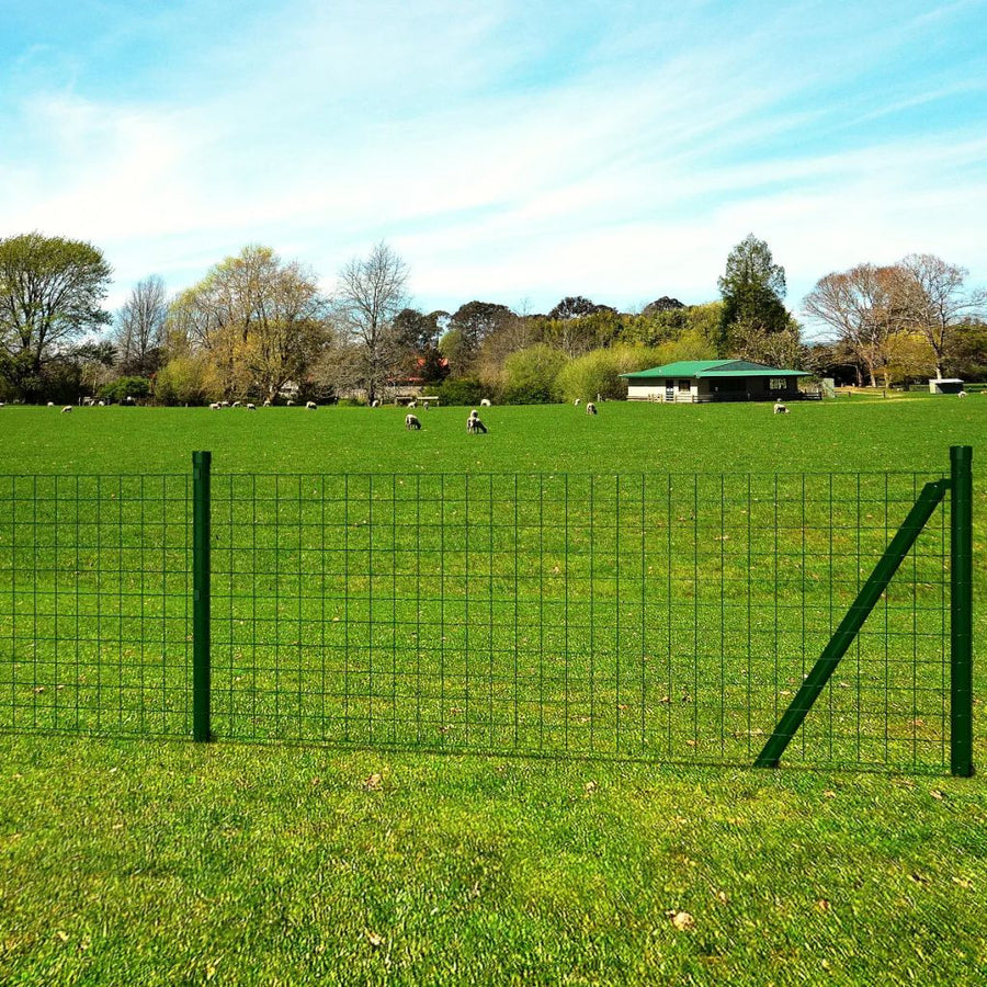 Eurostängsel stål 25x0,8 m grönt