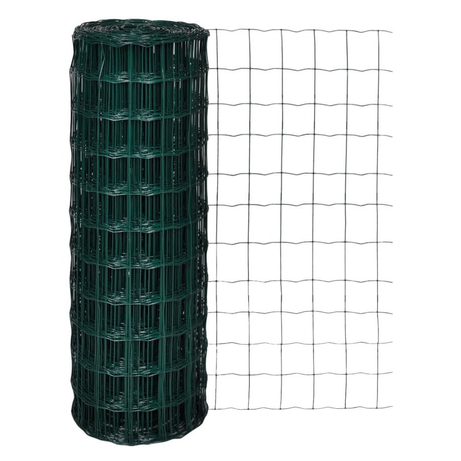 Eurostängsel stål 10x1,7 m grönt